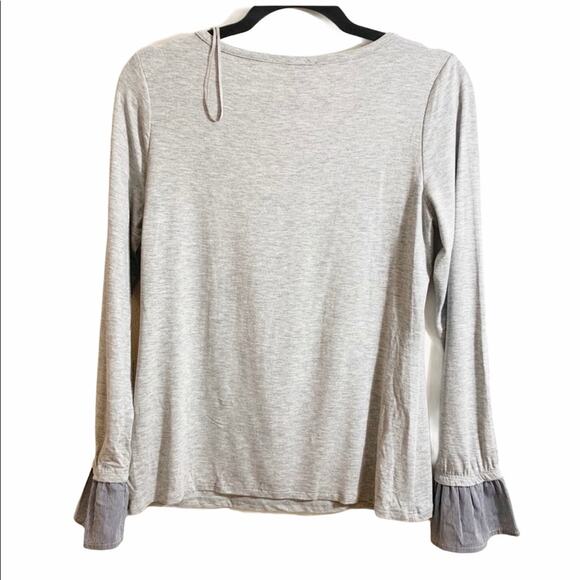 Vince Camuto Long Sleeve Gray Shirt - Picture 5 of 6